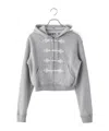 Open Yy Loop Button Effect Hoodie In Gray