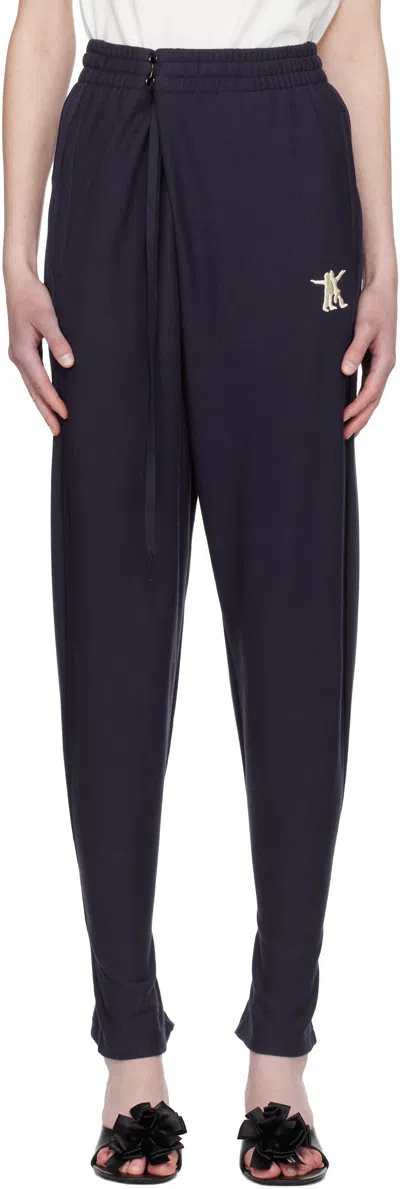 Open Yy Navy Convertible Sweatpants In Blue