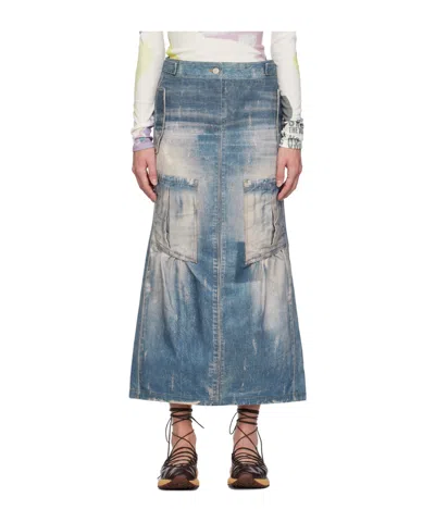 OPEN YY NON-STRETCH DENIM SKIRT