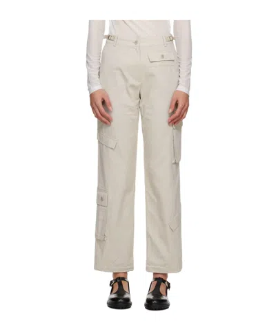 Open Yy Patchwork Overalls In White