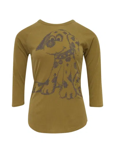 Open Yy Pet Club Dalmatian Doodle-print T-shirt In 옐로