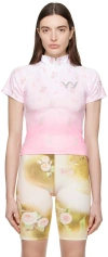 Open Yy Pink Cycling T-shirt In Pink
