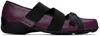 Open Yy Purple Cross Band Ballerina Flats In Purple
