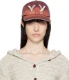 Open Yy Red 'yy' Gradient Ball Cap In Red