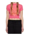 Open Yy Rose Baby T-shirt In Pink