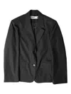 Open Yy Single-breasted Blazer In Black