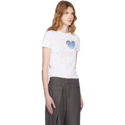 Open Yy Ssense Exclusive Release Of White I Love Yy Baby T-shirt