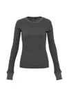 Open Yy Waffle T-shirt In Gray