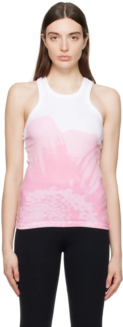 Open Yy White Flower Tank Top