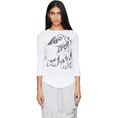 Open Yy White 'pet Club' Dalmatian Doodle T-shirt
