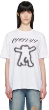 Open Yy White Yy Symbol T-shirt In White
