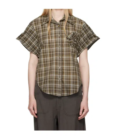 OPEN YY WIRE CUFF CHECK SHIRT