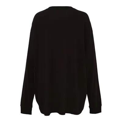 Open Yy Worker Pet Club Long Sleeve Sweatshirt In Black