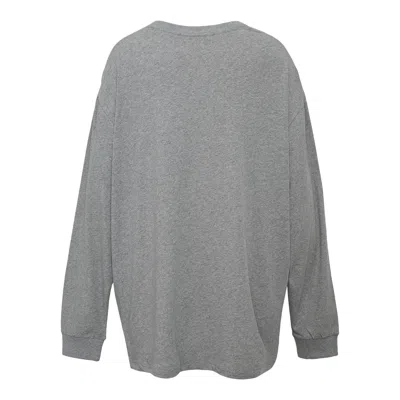 Open Yy Worker Pet Club Long Sleeve Sweatshirt In Gray