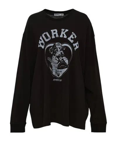 OPEN YY WORKER PET CLUB LONG SLEEVE T-SHIRT