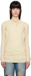 Open Yy Yellow Convertible Bolero T-shirt In Yellow