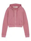 Open Yy Zip-up Hooded Jacket In Pink