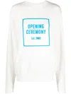 Opening Ceremony 3d Box Logo Relaxed Sweatshirt In White