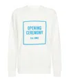 Opening Ceremony 3d Box Logo Relaxed Sweatshirt In White