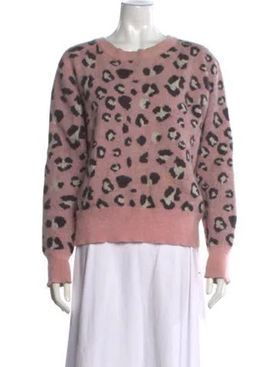 Pre-owned Opening Ceremony Angora Animal Print Sweater In Multicolor