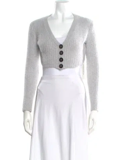 Pre-owned Opening Ceremony Angora V-neck Sweater In White