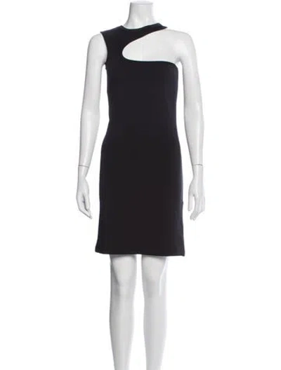 Pre-owned Opening Ceremony Asymmetrical Mini Dress In Black