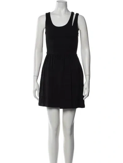 Pre-owned Opening Ceremony Asymmetrical Mini Dress In Black