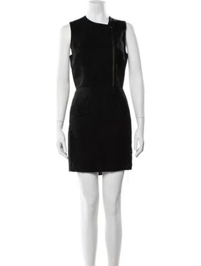 Pre-owned Opening Ceremony Asymmetrical Mini Dress In Black