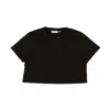 Opening Ceremony Black Blank Oc Cropped Short Sleeve T-shirt In Black