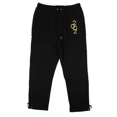 Opening Ceremony Black Cotton Logo Relax Fit Sweatpants