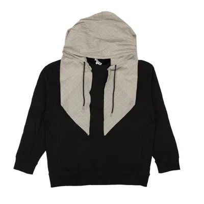 Opening Ceremony Black Cotton Unisex Scarf Hoodie Sweatshirt In Multi