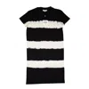 OPENING CEREMONY BLACK IVORY TIE DYE MINI BOX T-SHIRT DRESS