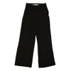 Opening Ceremony Black Polyester Side Slit Straight Pants In Black