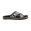 Opening Ceremony Black Rubber Cross Strap Berkley Slides In Black
