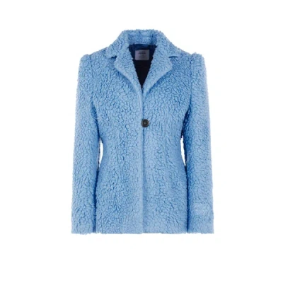 Opening Ceremony Fleece Blazer In Blue