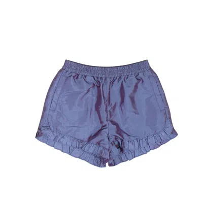 Opening Ceremony Blue Ruffle Nylon Shorts