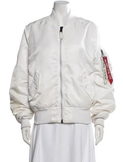 Pre-owned Opening Ceremony Bomber Jacket In White