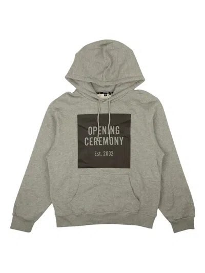 Opening Ceremony Box-logo Hoodie In Green