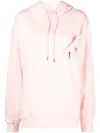 Opening Ceremony Box-logo Rib-trimmed Hoodie In Rosa