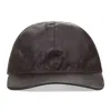 Opening Ceremony Brown Leather Baseball Cap In Brown