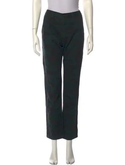 Pre-owned Opening Ceremony Camouflage Print Straight Leg Pants In Green