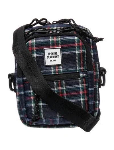 Pre-owned Opening Ceremony Canvas Crossbody Bag In Blue
