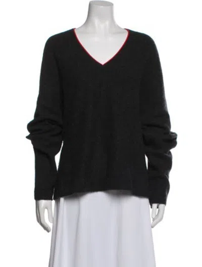Pre-owned Opening Ceremony Cashmere V-neck Sweater In Black