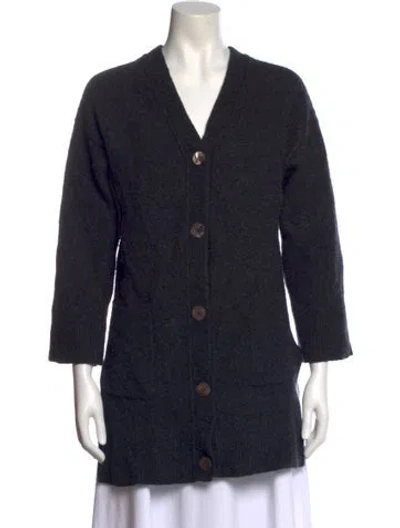 Pre-owned Opening Ceremony Cashmere V-neck Sweater In Blue