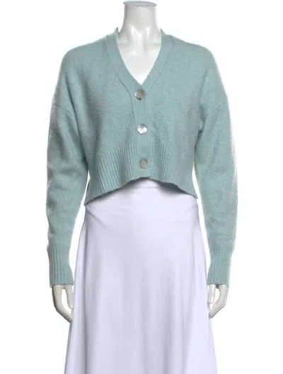 Pre-owned Opening Ceremony Cashmere V-neck Sweater In Blue