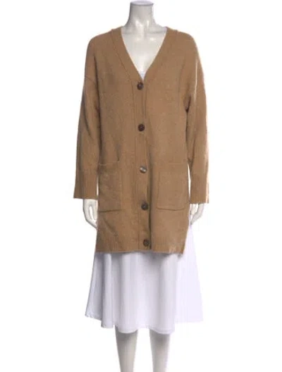 Pre-owned Opening Ceremony Cashmere V-neck Sweater In Brown/neutrals