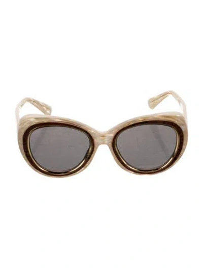 Pre-owned Opening Ceremony Cat-eye Tinted Sunglasses In Neutrals