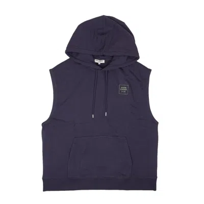 Opening Ceremony Collegiate Navy Unisex Cut Off Hoodie In Black