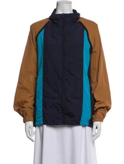 Pre-owned Opening Ceremony Colorblock Pattern Jacket In Blue