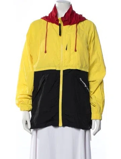 Pre-owned Opening Ceremony Colorblock Pattern Jacket In Yellow